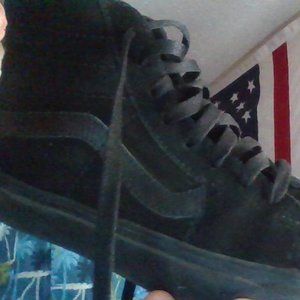 high black newish vans